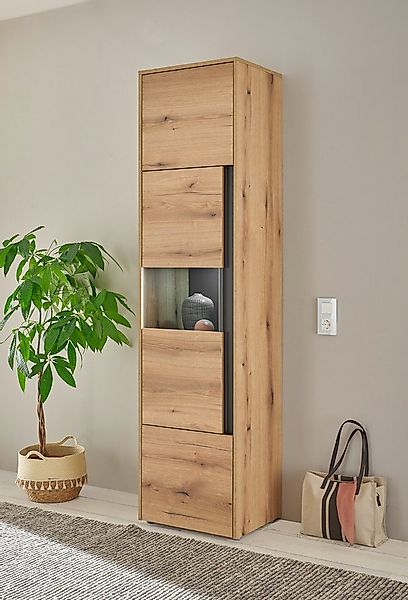 Home affaire Vitrine City/Giron, moderner Hochschrank, Glasvitrine zeitlos, günstig online kaufen