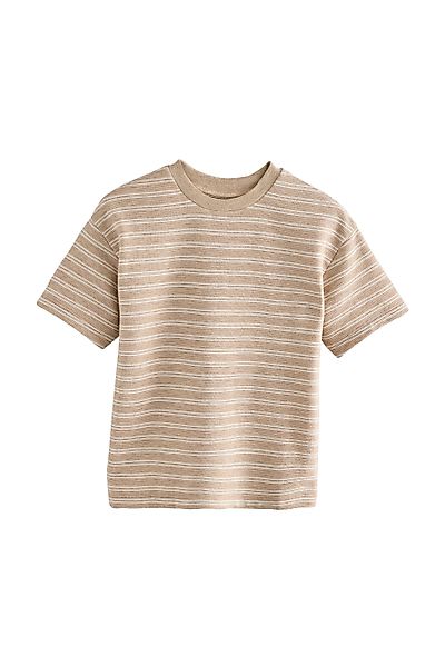 Next T-Shirt Strukturiertes T-Shirt aus 100 % günstig online kaufen