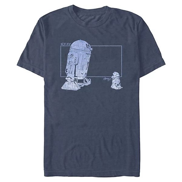 Star Wars - The Mandalorian - Grogu & R2D2 Grogu R2 Vintage - Männer T-Shir günstig online kaufen