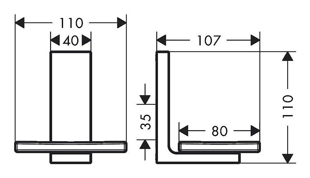 hansgrohe Seifenschale Axor Universal Rectangular günstig online kaufen