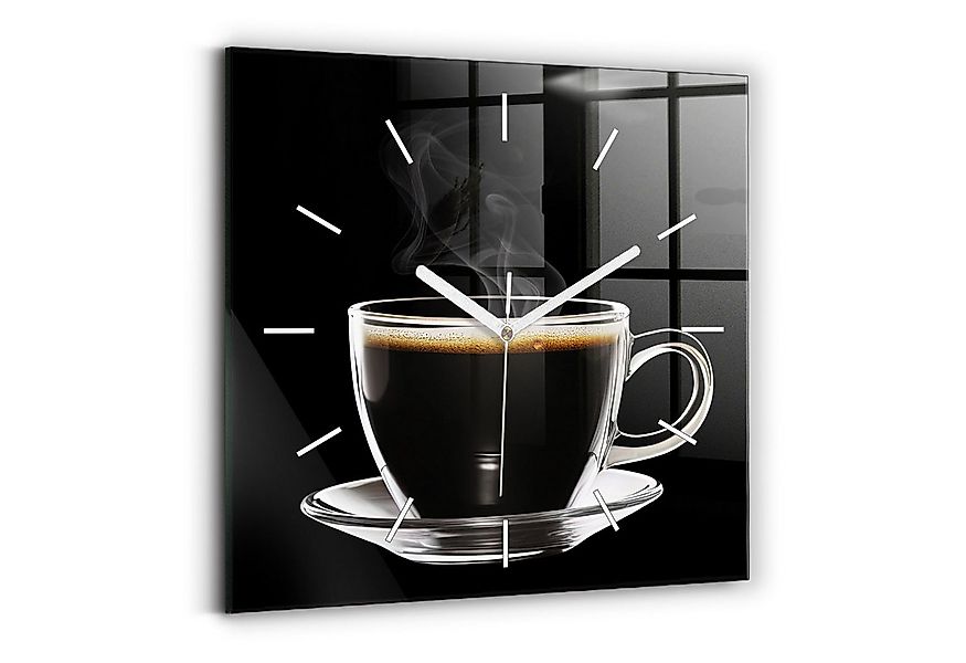 Tulup Wanduhr Glasuhr Kaffeetasse Uhr aus Gehärtetem Glas Modernistische Uh günstig online kaufen