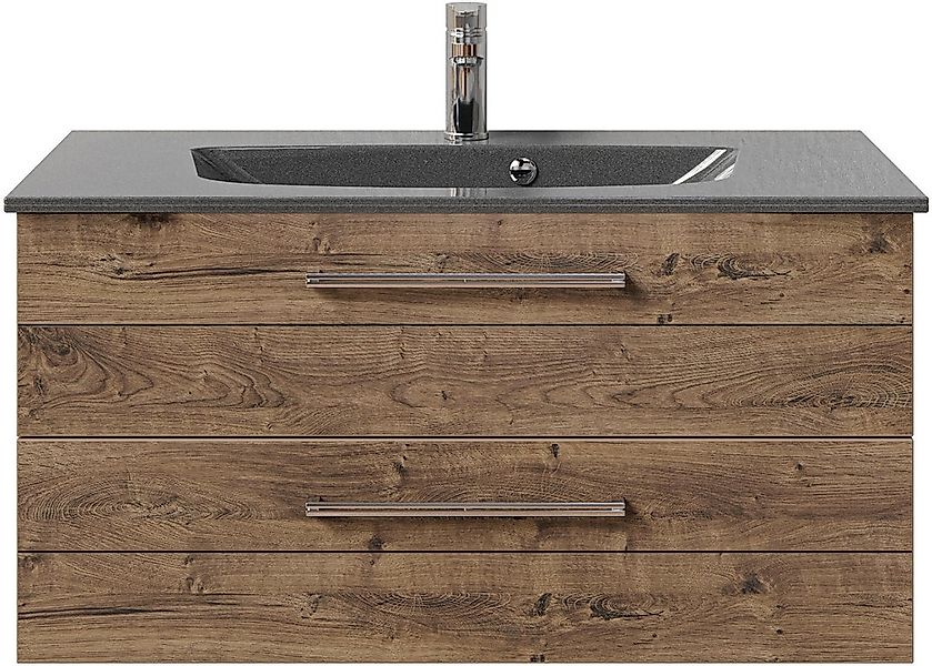 Saphir Waschtisch "Serie 6025 Mineralmarmor-Waschtisch mit Unterschrank, 97 günstig online kaufen