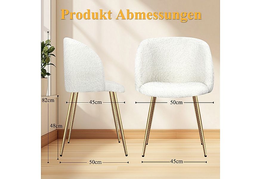 HOMELUX Polsterstuhl Esszimmer Stühle 4er Set, Esszimmerstuhl Küchenstuhl m günstig online kaufen