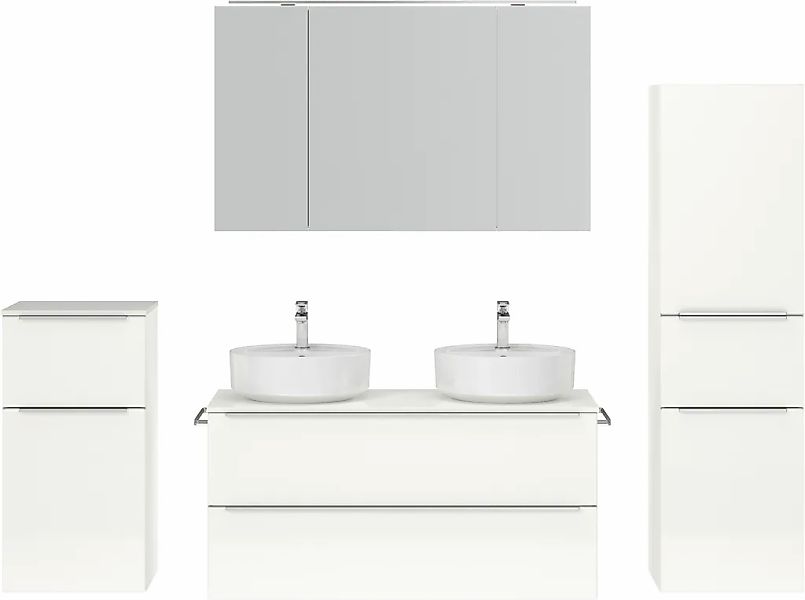 nobilia Badmöbel-Set "Alvene" vormontiert, mit Soft-Close, 4 Stk. tlg. günstig online kaufen