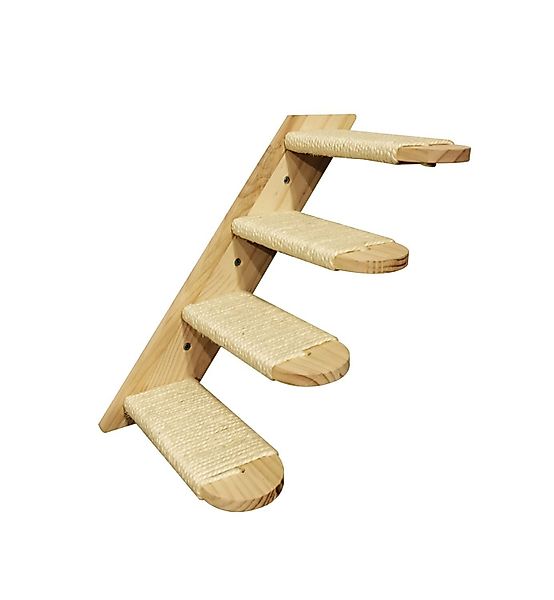 BURI Katzen-Kletterwand Katzen Wandtreppe Katzenleiter Katzenbrücke günstig online kaufen