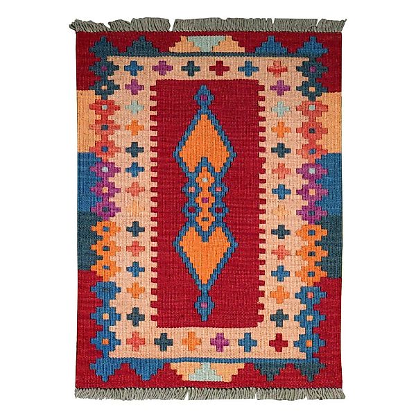 PersaTepp Teppich Kelim Gashgai multicolor B/L: ca. 63x88 cm günstig online kaufen