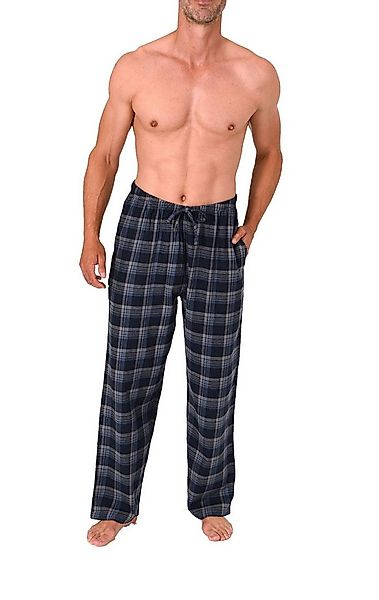 Normann Pyjama Normann Herren Flanell Schlafanzug Pyjama Hose in Karo Optik günstig online kaufen