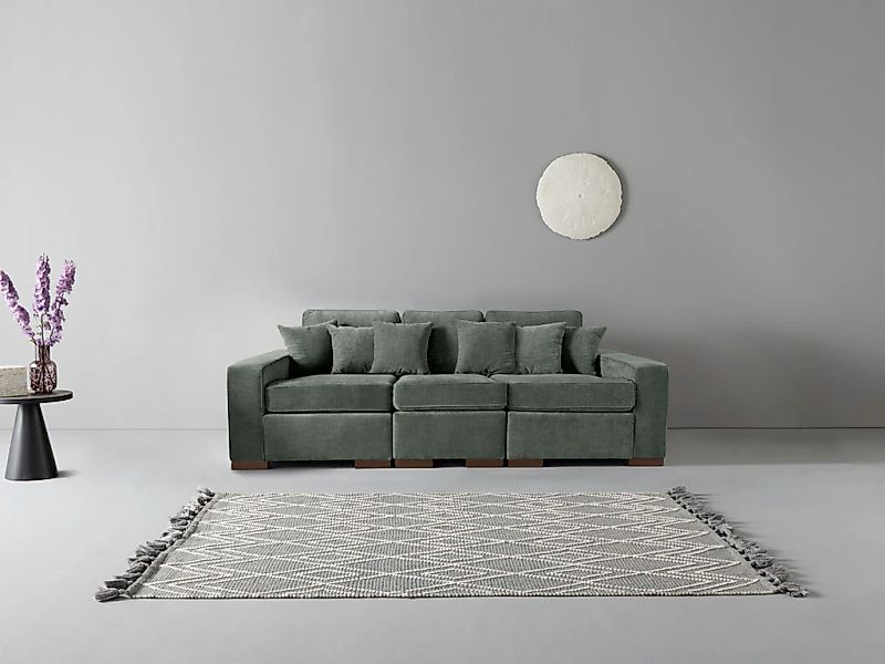Home affaire 3-Sitzer "Skara", Lounge-Sofa mit Federkernpolsterung, in viel günstig online kaufen