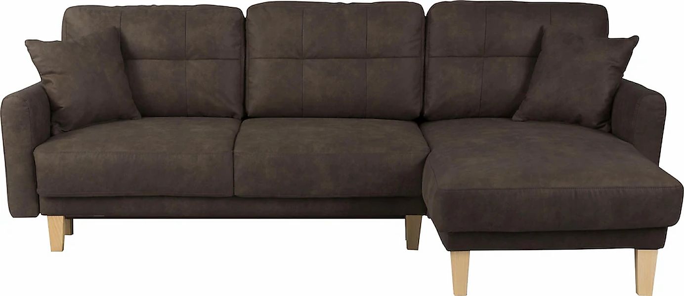Home affaire Ecksofa "TRIPLO optionale Schlafsofa mit Bettkasten, Maße B/T/ günstig online kaufen