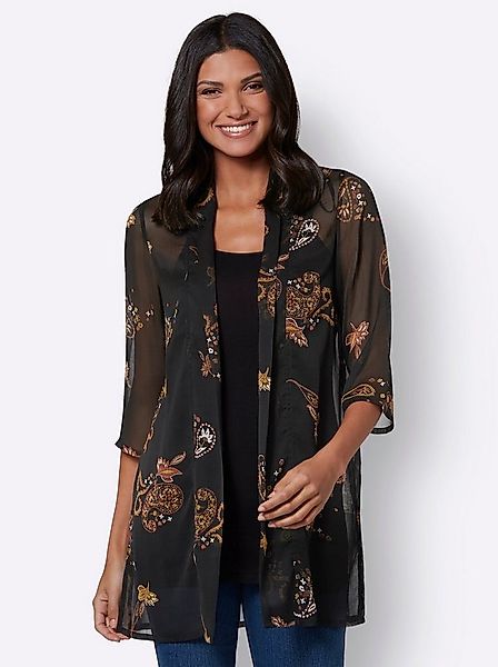 Sieh an! Klassische Bluse Longbluse 3/4-Arm günstig online kaufen