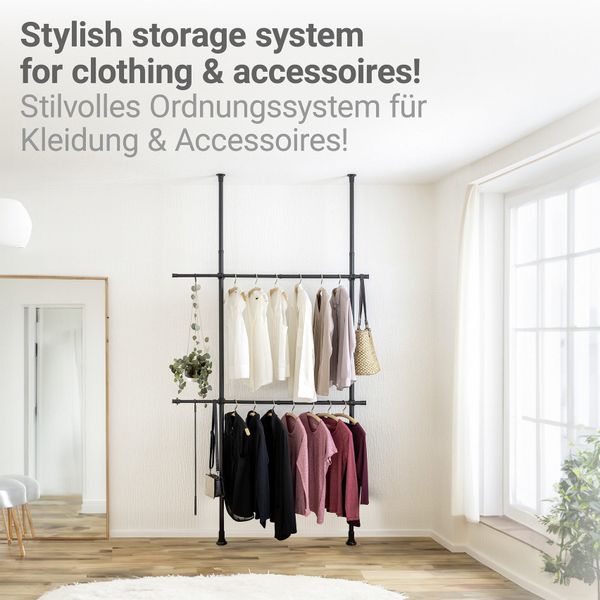 WENKO Teleskopregal Modell Herkules Basic, Kleiderstangen günstig online kaufen