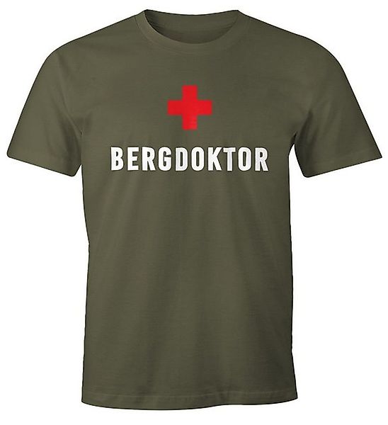 MoonWorks Print-Shirt Herren T-Shirt Bergdoktor Fun-Shirt Apre Ski Party-Sh günstig online kaufen