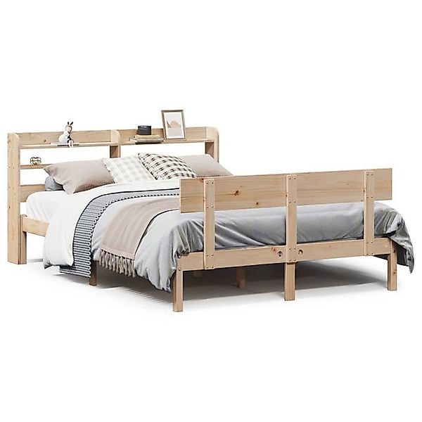 vidaXL Bettgestell Massivholzbett ohne Matratze 160x200 cm Kiefernholz Bett günstig online kaufen