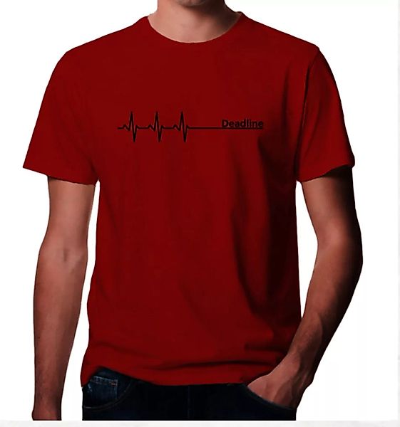 Deadline ;) T-shirt In Rot günstig online kaufen