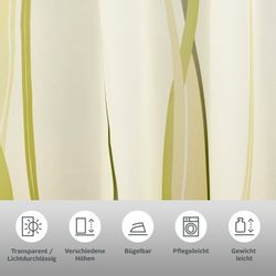 my home Gardine "DIMONA" Schlaufen 2 Stk. tlg. 2-er Set, Voile, Polyester, günstig online kaufen