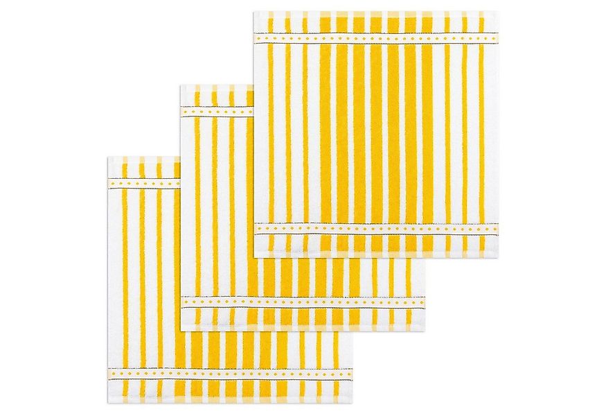 Kracht Geschirrtuch Blockstreifen, (Set, 3-tlg., Set), 3er Pack Frottee Küc günstig online kaufen