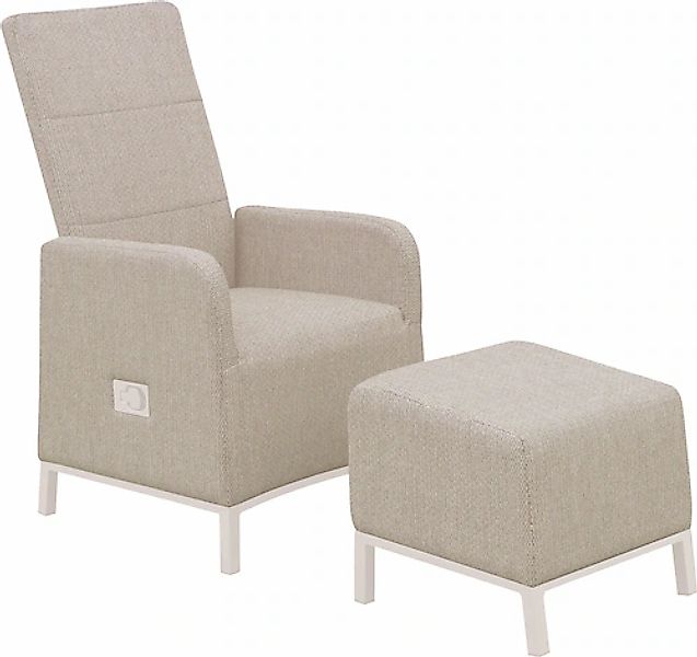 Best Relaxsessel »Riga« 1 Stk. tlg. Relaxsessel mit Fußhocker günstig online kaufen