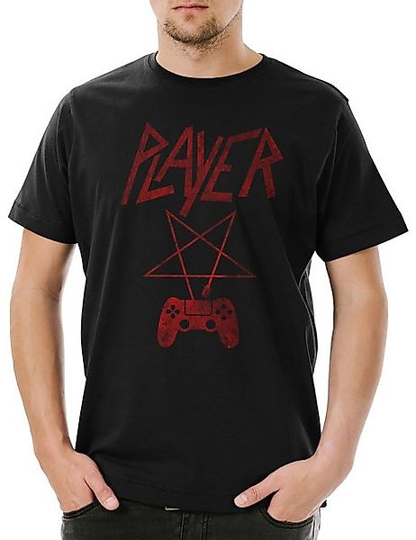 Urban Backwoods Print-Shirt Player P Herren T-Shirt Pentagramm Logo Pentacl günstig online kaufen