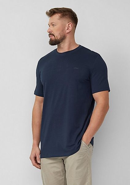 s.Oliver Kurzarmshirt T-Shirt Baumwoll-T-Shirt mit Logo-Print günstig online kaufen