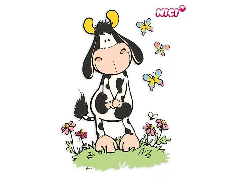 Wandtattoo Kinderzimmer NICI - Crazy Cow - verlegene Kuh günstig online kaufen