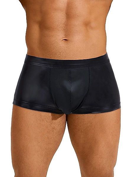 Lau-Fashion Boxershorts Lack Leder Unterwäsche Wetlook günstig online kaufen