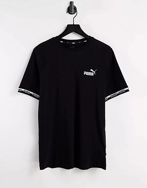 Puma – Amplified – T-Shirt in Schwarz mit Logo auf der Brust günstig online kaufen