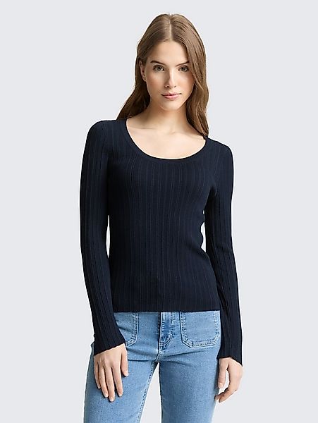 TOM TAILOR Denim Strickpullover Pullover & Strickjacken Tight Fit Strickpul günstig online kaufen