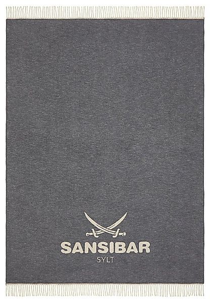 Plaid Wohndecke Jacquard Scotch Decke mit dekorativem Logo und Fransen, San günstig online kaufen