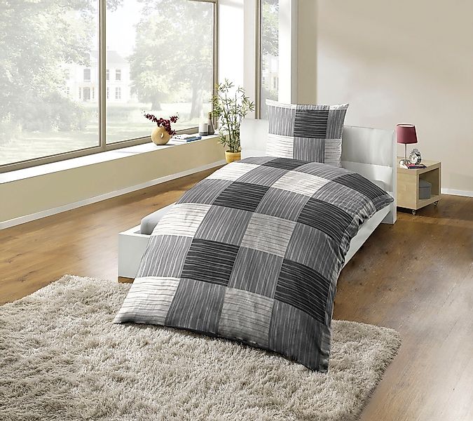 KiNZLER Bettwäsche "Mikrofaser Fleece" 2 Stk. tlg. besonders weich günstig online kaufen