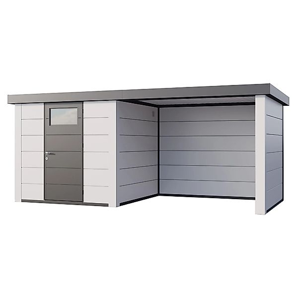 Gerätehaus Classico 2424 mit Lounge S Rechts m. Weiße Ecken 522 x 238 cm We günstig online kaufen