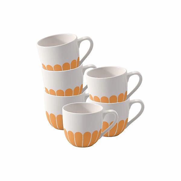 Villeroy & Boch Espressotasse "Espressotassen Fleur Couleur 70 ml 6er Set" günstig online kaufen
