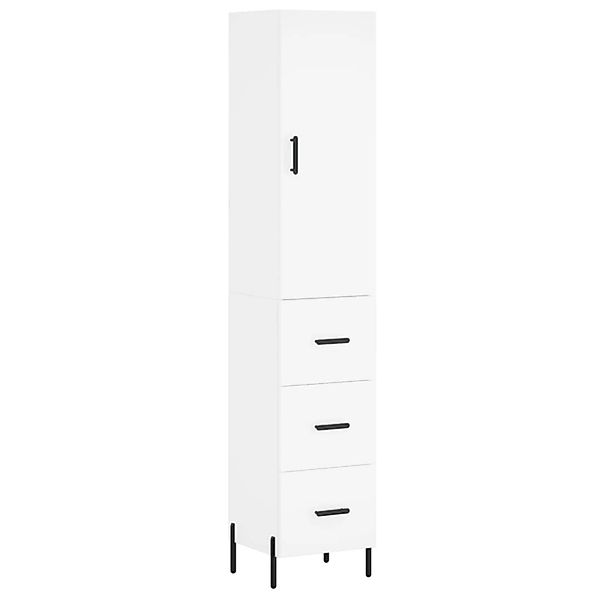 vidaXL Highboard Weiß 34,5x34x180 cm Holzwerkstoff 3198857 günstig online kaufen