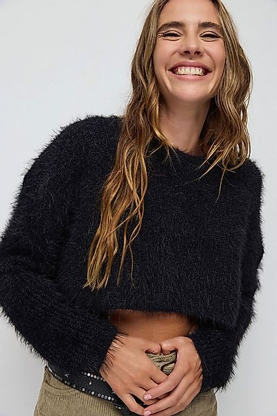 No Matter What Strickpullover Pelziger Crop günstig online kaufen