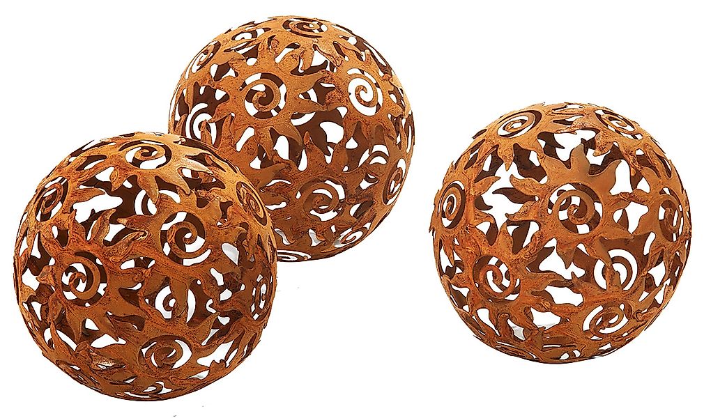 Kobolo Gartenfigur Gartenkugel KASUMA Rostoptik - günstig online kaufen