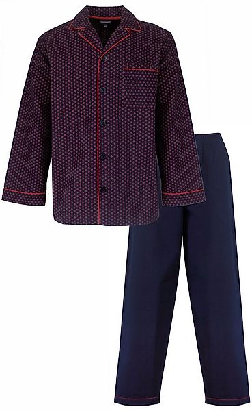 Paul Hopkins Schlafanzug Herren pyjama lang geknöpft (2 tlg) Baumwolle günstig online kaufen