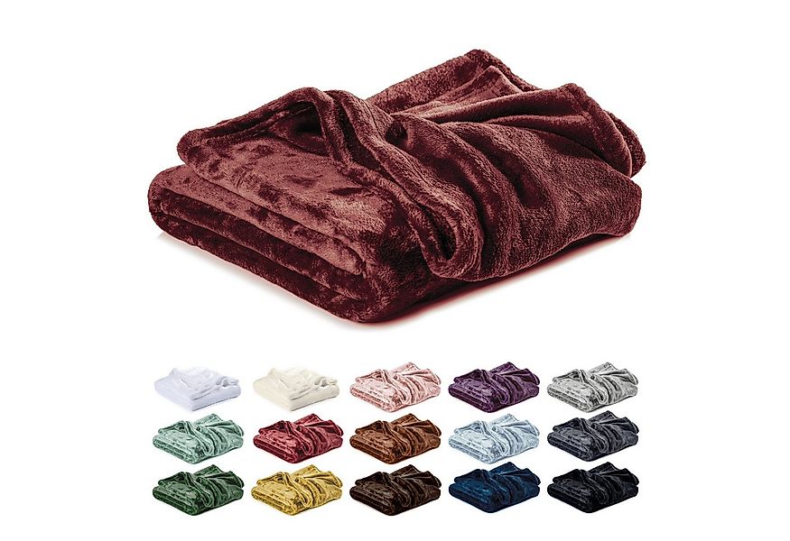 Wohndecke Kuscheldecke, Fleecedecke, Wolldecke flauschig und weich, Lavea, günstig online kaufen