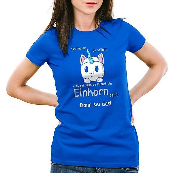 style3 T-Shirt Sei immer du selbst! Einhorn Unicorn es sei denn Fun Spruch günstig online kaufen