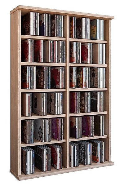 VCM Standregal Holz CD DVD Stand Regal Schrank Ständer Ronul günstig online kaufen