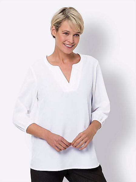 Sieh an! Klassische Bluse Schlupfbluse 3/4-Arm günstig online kaufen