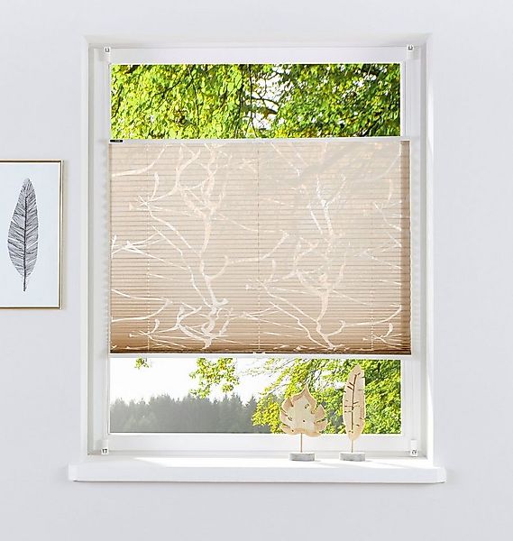 my home Plissee Anna, Lichtschutz, ohne Bohren, verspannt, Klemmfix, Ästemo günstig online kaufen