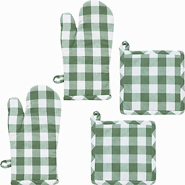 REDBEST Topflappen Küchenset "Nashville" 4-tlg., Karo günstig online kaufen
