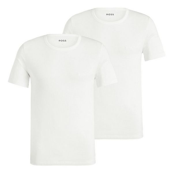 BOSS T-Shirt T-Shirt RN 2P Comfort mit gesticktem Ton-in-Ton Logo günstig online kaufen