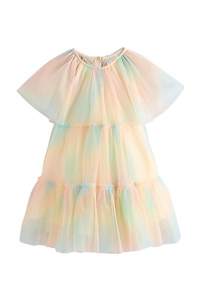 Next Partykleid Gestuftes Mesh-Partykleid (1-tlg) günstig online kaufen