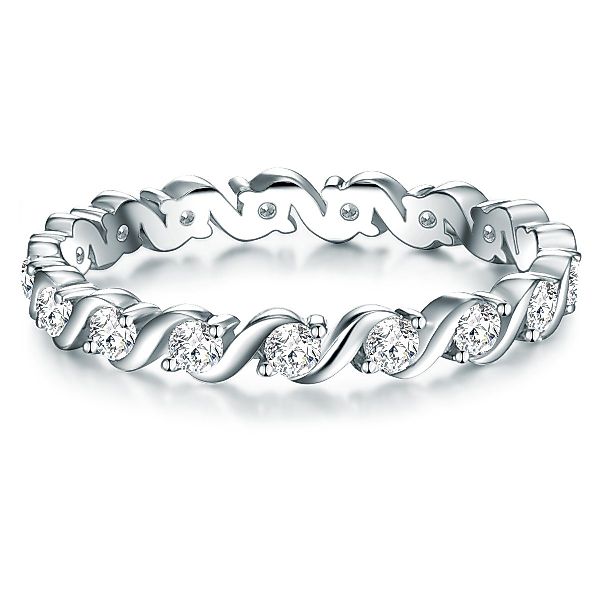Trilani Silberring Verlobungsring aus 925 Sterling günstig online kaufen