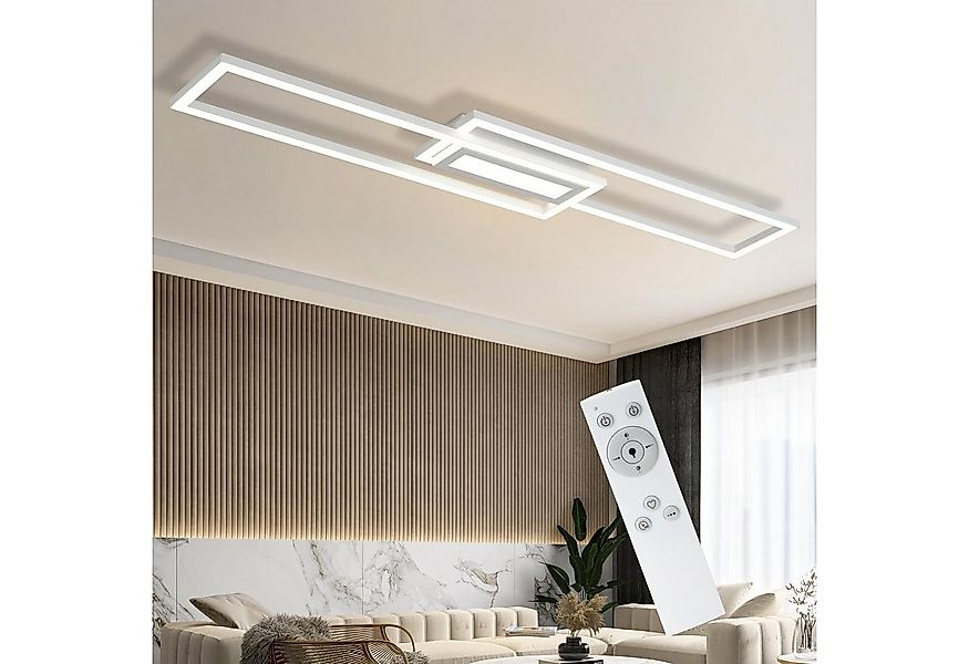 ZMH LED Deckenleuchte 50W Dimmbar Geometrisch Deckenlampe mit Fernbedienung günstig online kaufen