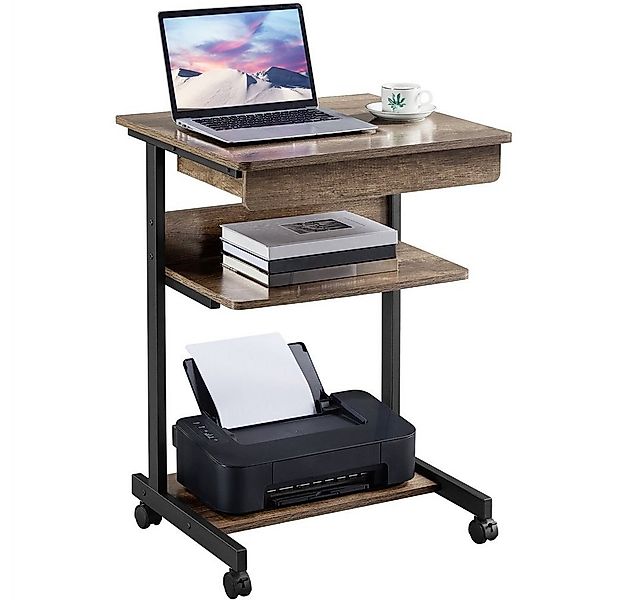 Yaheetech Schreibtisch Computertisch, mit Tastaturablage, Laptoptisch für H günstig online kaufen