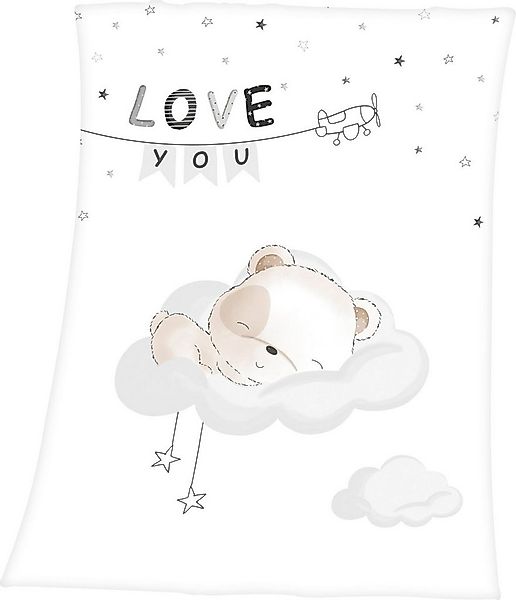 Babydecke Sleeping little bear, Baby Best, mit niedlichem Teddy Design und günstig online kaufen