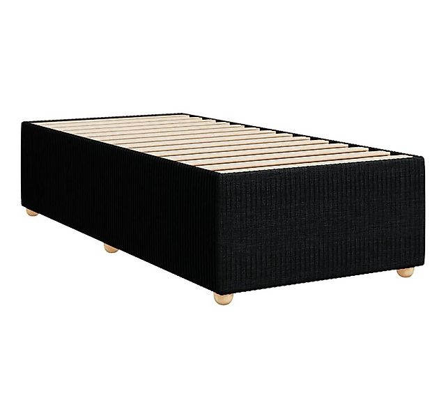 vidaXL Bett Bettgestell ohne Matratze Schwarz 80x200 cm Stoff günstig online kaufen
