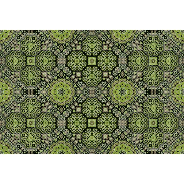 Fototapete Muster Abstrakt Mosaik Grau Grün Lila 4,00 m x 2,70 m FSC® günstig online kaufen