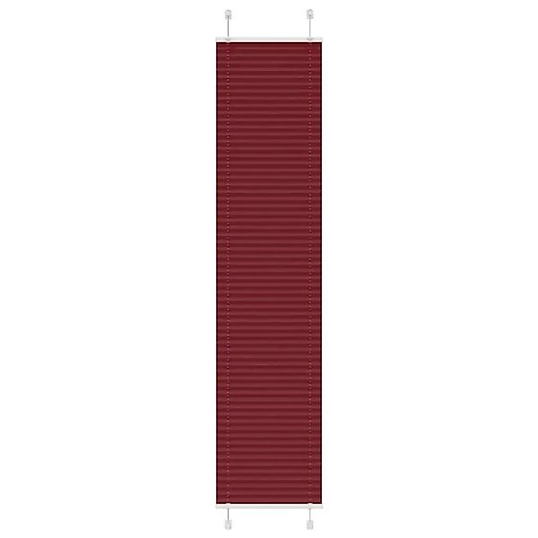 vidaXL Plissee Bordeauxrot 50x200 cm Stoffbreite 49,4 cm Polyester 4015252 günstig online kaufen